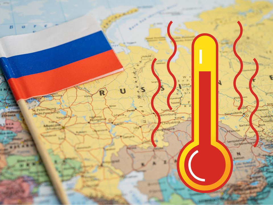 На территории России теплеет в 2,5 раза быстрее, чем в среднем по планете
